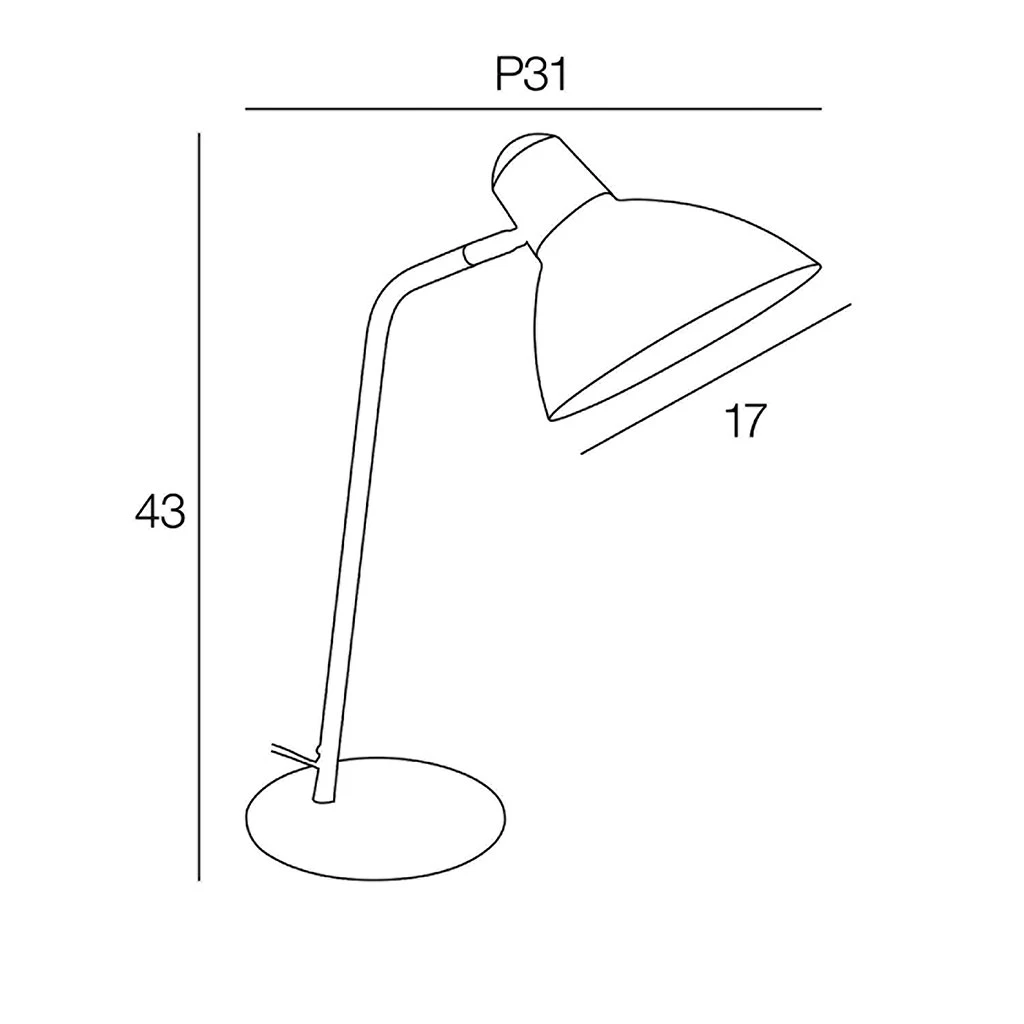 Corep Lampe En Métal Et Laiton H43cm Noir - Marcel 4 Corep Lampe En Métal Et Laiton H43cm Noir - Marcel – Image 4
