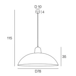 Corep Suspension En Métal D78cm Noir Mat - Marcel -Market Set Shop 631584 FRN04 WEB