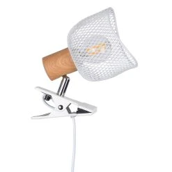 Corep Spot à Pince En Métal H19cm Blanc - Ottawa