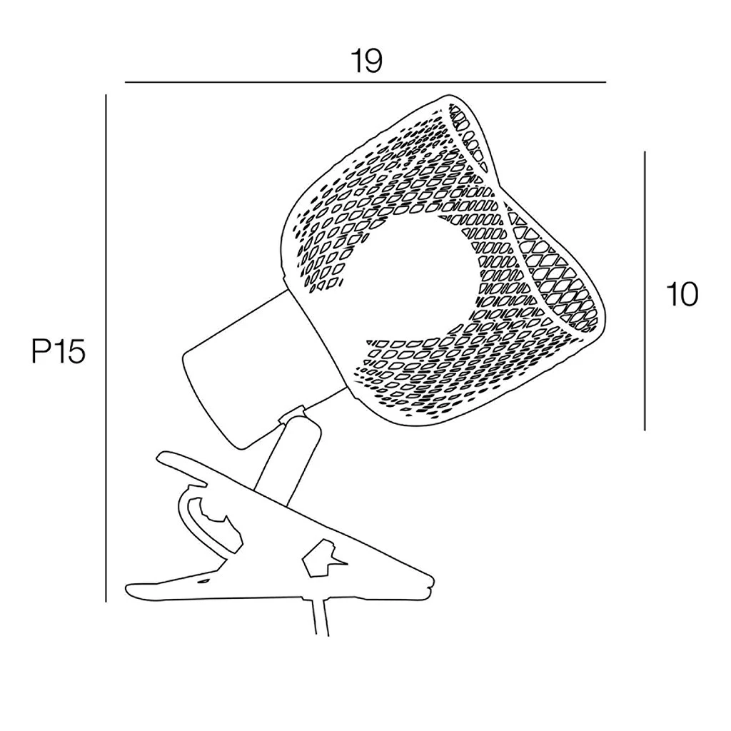 Corep Spot à Pince En Métal H19cm Blanc - Ottawa 4 Corep Spot à Pince En Métal H19cm Blanc - Ottawa – Image 4