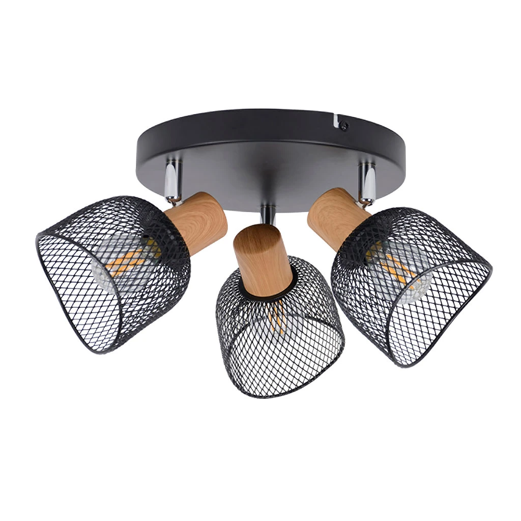 Corep Spot 3 Lumières En Métal D22cm Noir - Ottawa 1 Corep Spot 3 Lumières En Métal D22cm Noir - Ottawa