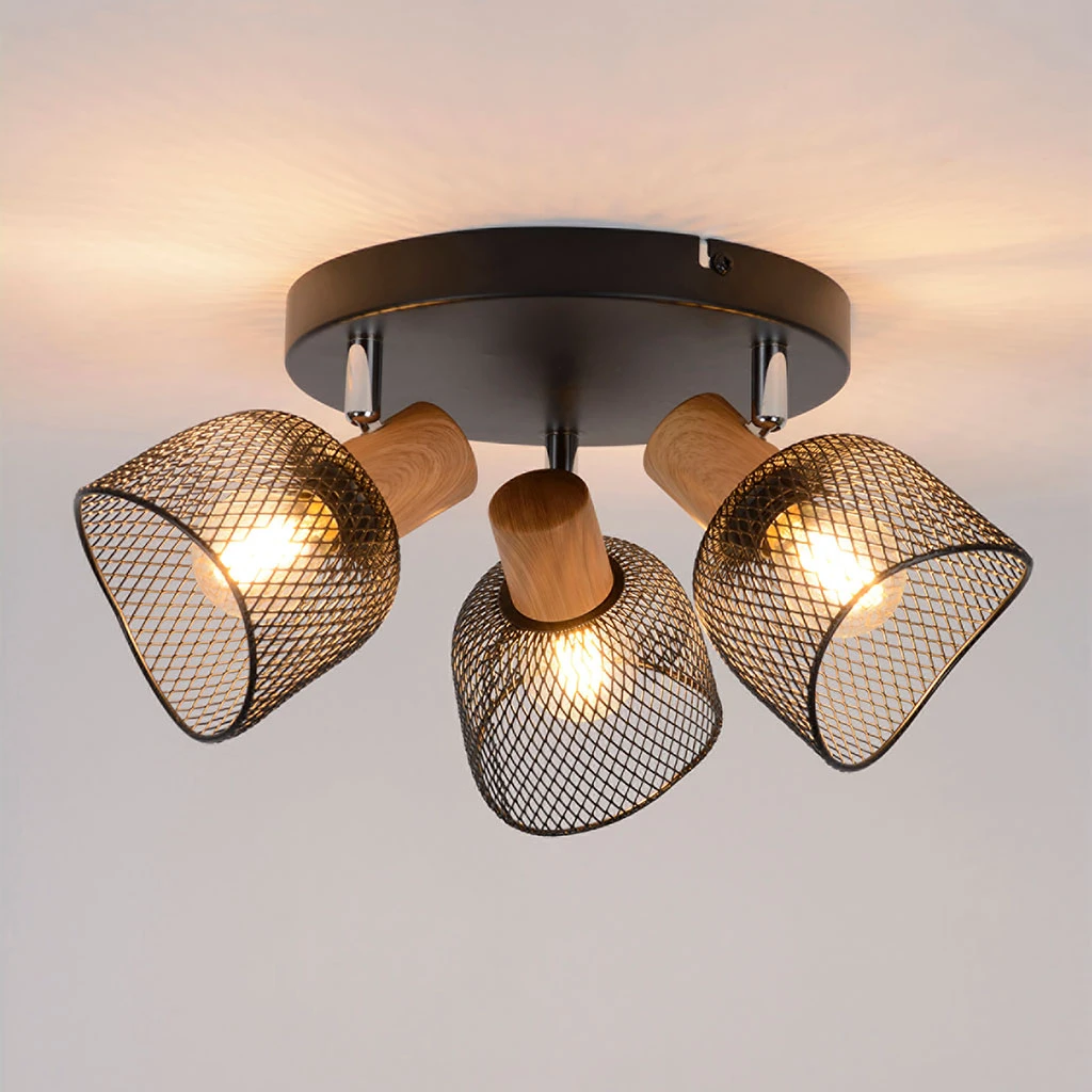 Corep Spot 3 Lumières En Métal D22cm Noir - Ottawa 2 Corep Spot 3 Lumières En Métal D22cm Noir - Ottawa – Image 2