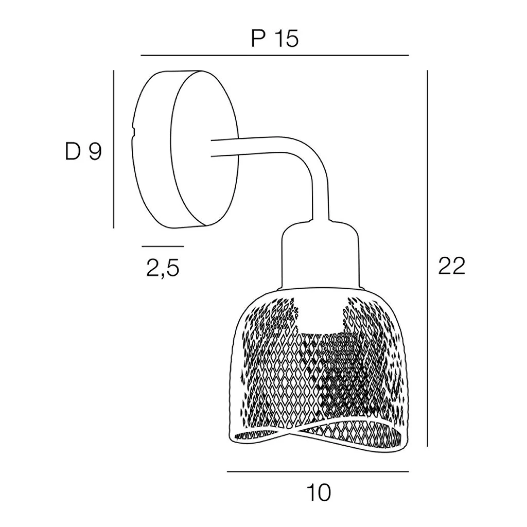 Corep Applique En Métal H22cm Blanc - Ottawa 4 Corep Applique En Métal H22cm Blanc - Ottawa – Image 4