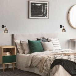 Corep Applique En Métal H22cm Noir - Ottawa -Market Set Shop 631602 FRN03 WEB