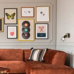 Corep Spot En Métal H18.5cm Noir Et Naturel - Owen -Market Set Shop 631607 FRN03 WEB