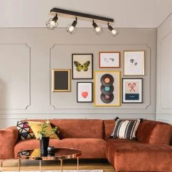 Corep Spot 4 Lumières En Métal L76cm Noir Et Naturel - Owen 6 Corep Spot 4 Lumières En Métal L76cm Noir Et Naturel - Owen -Market Set Shop 631613 FRN03 WEB