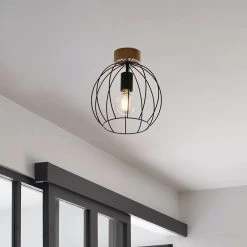 Corep Plafonnier En Métal D25cm Naturel - Owen -Market Set Shop 631615 FRN03 WEB