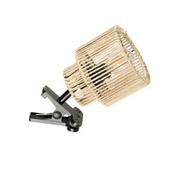 Corep Spot à Pince En Métal Et Cordelette H21cm Naturel - Cancun