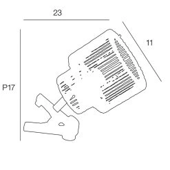 Corep Spot à Pince En Métal Et Cordelette H21cm Naturel - Cancun -Market Set Shop 631617 FRN04 WEB