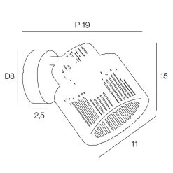 Corep Spot 1 Lumière En Métal Et Cordelette H15cm Naturel - Cancun -Market Set Shop 631618 FRN04 WEB