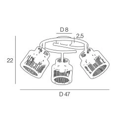 Corep Spot 3 Lumières En Métal Et Cordelette D47cm Naturel - Cancun 7 Corep Spot 3 Lumières En Métal Et Cordelette D47cm Naturel - Cancun -Market Set Shop 631620 FRN04 WEB