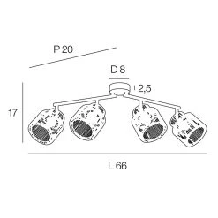Corep Spot 4 Lumières En Métal Et Cordelette L66cm Naturel - Cancun 8 Corep Spot 4 Lumières En Métal Et Cordelette L66cm Naturel - Cancun -Market Set Shop 631621 FRN04 WEB