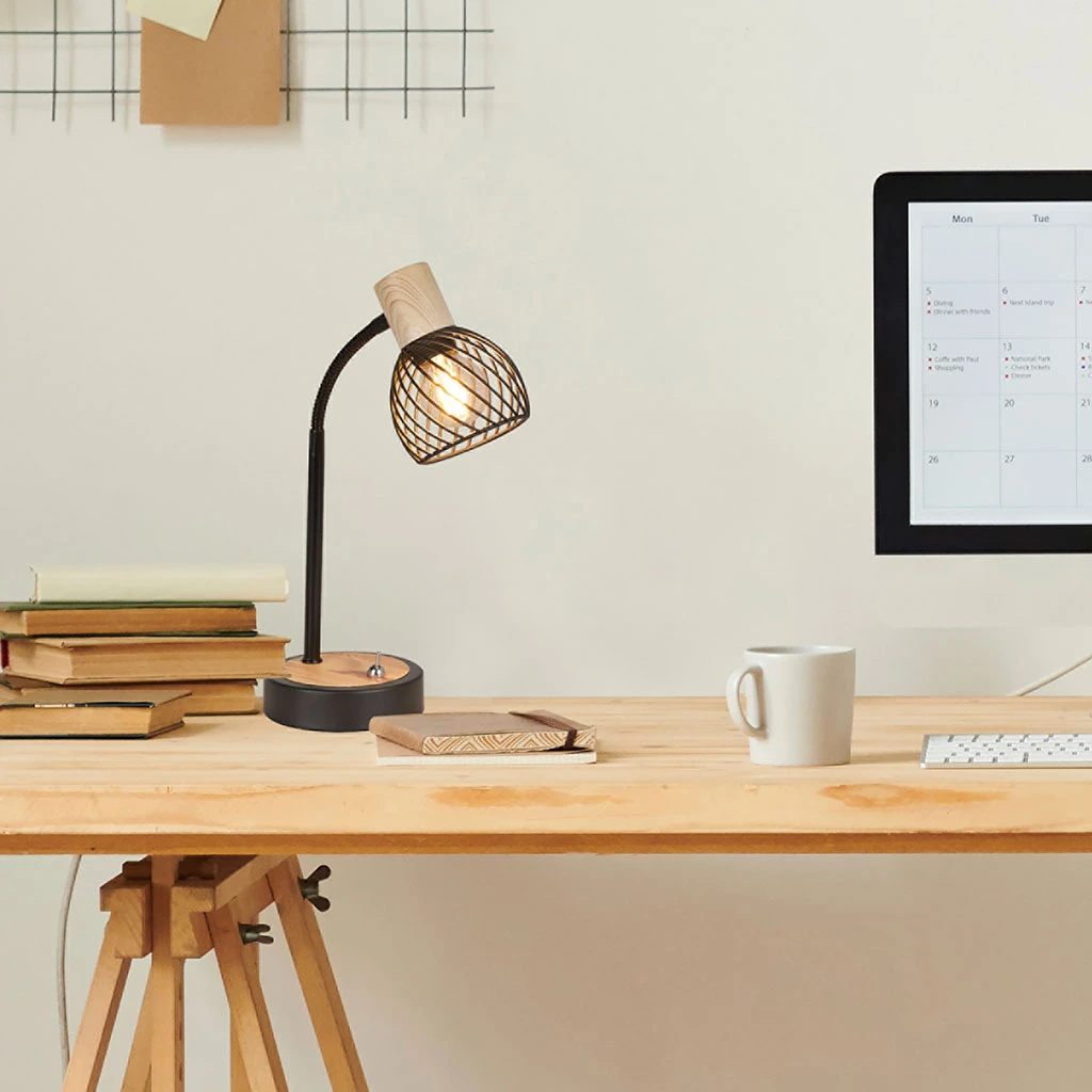 Corep Lampe En Métal H33cm Noir - Kento 3 Corep Lampe En Métal H33cm Noir - Kento – Image 3