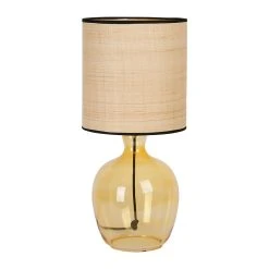 Opjet Lampe XL En Verre H50.5cm Ambre