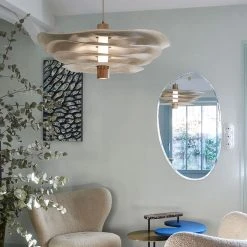 Market Set Suspension En Lin Variant® Et Chêne D78cm - Rivage -Market Set Shop 632130 FRN04 WEB