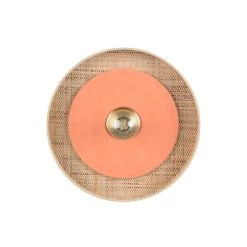 Market Set Applique En Tissu D40cm Naturel Et Terracotta - Portinatx