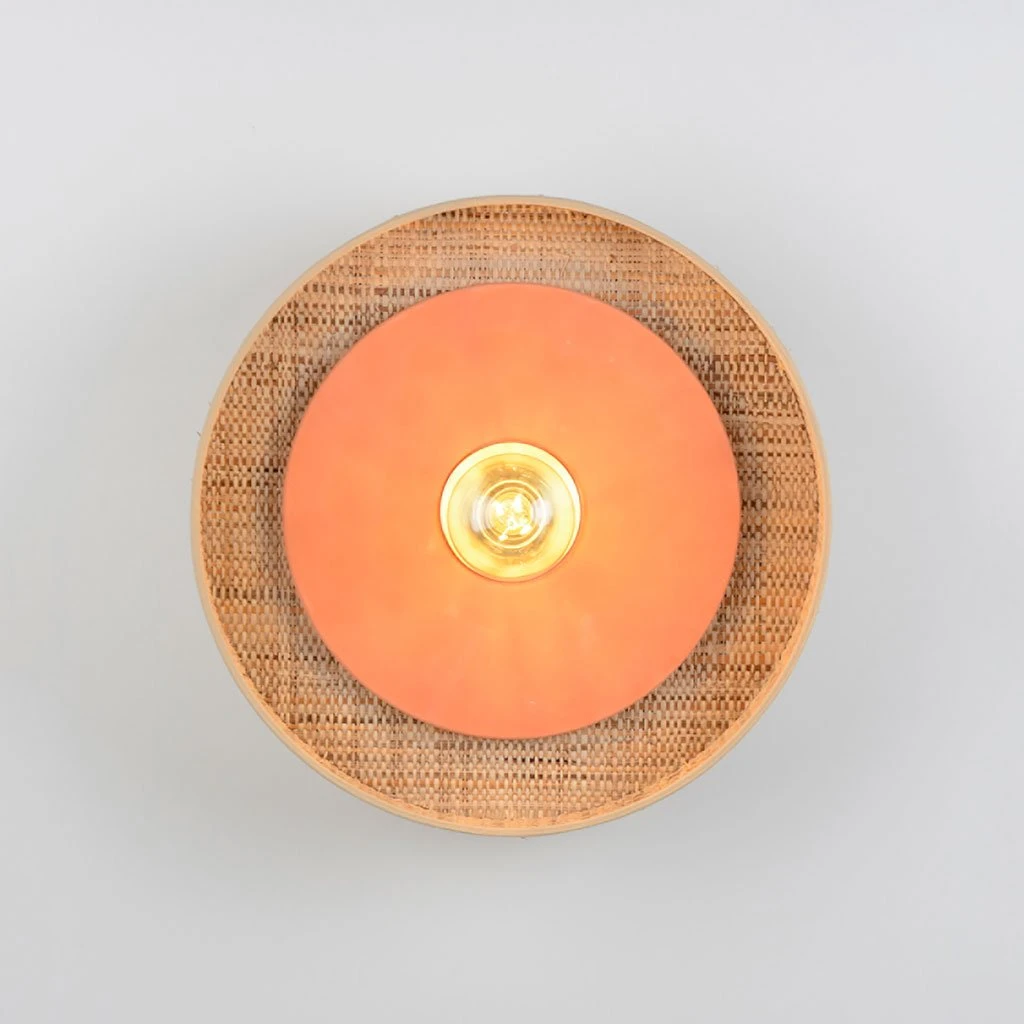 Market Set Applique En Tissu D40cm Naturel Et Terracotta - Portinatx 3 Market Set Applique En Tissu D40cm Naturel Et Terracotta - Portinatx – Image 3