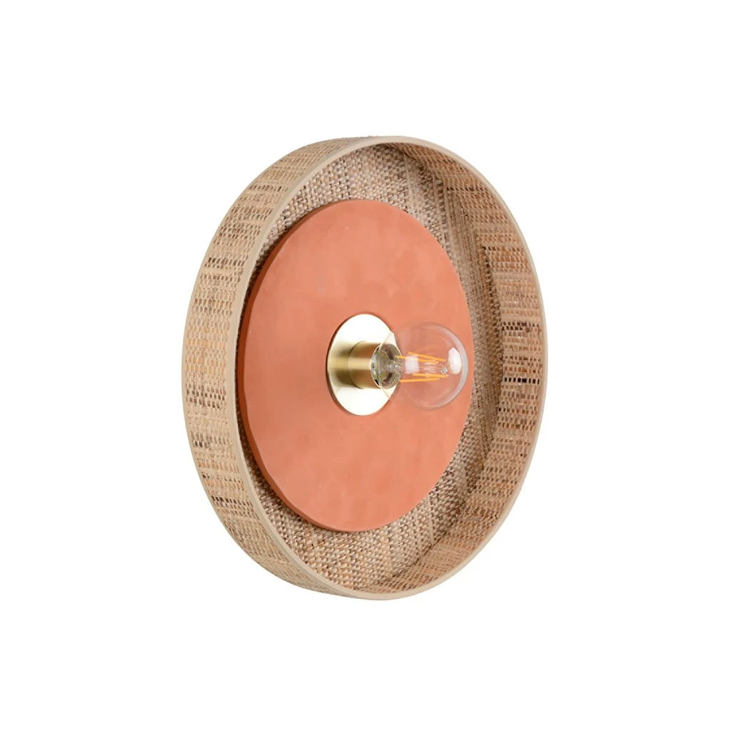 Market Set Applique En Tissu D40cm Naturel Et Terracotta - Portinatx 6 Market Set Applique En Tissu D40cm Naturel Et Terracotta - Portinatx – Image 6