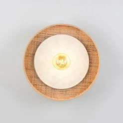 Market Set Applique En Tissu D40cm Naturel Et Blanc - Portinatx -Market Set Shop 632145 FRN02 WEB