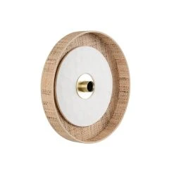 Market Set Applique En Tissu D40cm Naturel Et Blanc - Portinatx -Market Set Shop 632145 FRN06 WEB