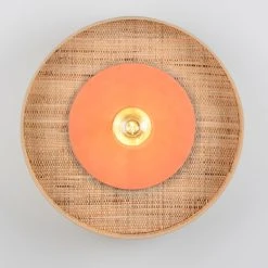 Market Set Applique En Tissu D50cm Naturel Et Terracotta - Portinatx -Market Set Shop 632146 FRN02 WEB