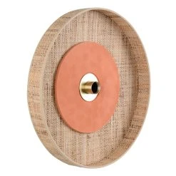 Market Set Applique En Tissu D50cm Naturel Et Terracotta - Portinatx -Market Set Shop 632146 FRN06 WEB