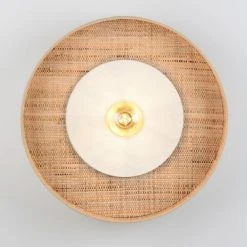 Market Set Applique En Tissu D50cm Naturel Et Blanc - Portinatx -Market Set Shop 632147 FRN02 WEB