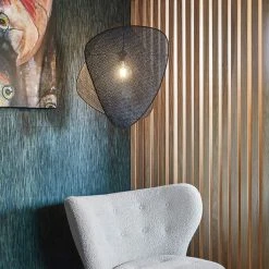 Market Set Suspension En Cannage Et Métal D44cm Noir - Screen -Market Set Shop 632151 FRN04 WEB