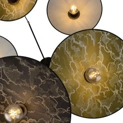 Market Set Plafonnier 5 Lumières En Tissu Et Métal Kumo Multicolore - Gatsby -Market Set Shop 632158 FRN05 WEB