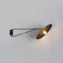 Market Set Applique Gatsby En Tissu Et Métal D50cm Kumo Noir - Gatsby -Market Set Shop 632160 FRN02 WEB