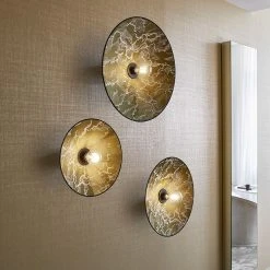 Market Set Applique Gatsby En Tissu Et Métal D40cm Kumo Kaki - Gatsby -Market Set Shop 632161 FRN05 WEB