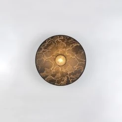 Market Set Applique Gatsby En Tissu Et Métal D40cm Kumo Noir - Gatsby -Market Set Shop 632162 FRN02 WEB