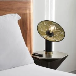 Market Set Lampe En Métal Et Tissu H37cm Kaki - Gatsby -Market Set Shop 632163 FRN04 WEB