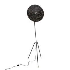 Market Set Lampadaire En Métal Et Tissu H180cm Kumo Noir - Gatsby