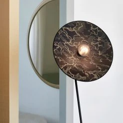 Market Set Lampadaire En Métal Et Tissu H180cm Kumo Noir - Gatsby -Market Set Shop 632166 FRN05 WEB