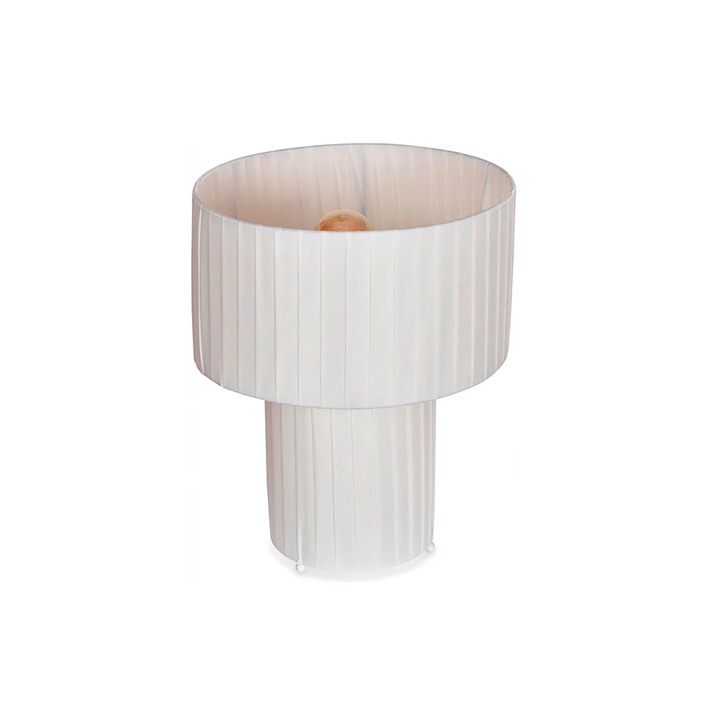 Opjet Lampe Pm Plisse H28cm Blanc - Saturne 2 Opjet Lampe Pm Plisse H28cm Blanc - Saturne – Image 2