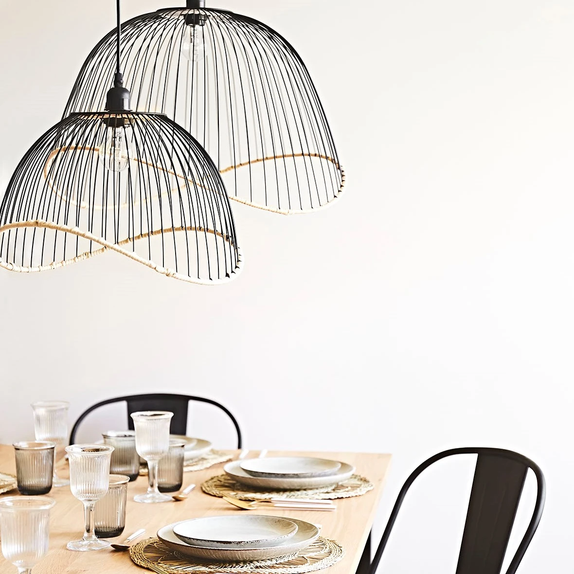 SEMA DESIGN Suspension En Fer Et Rotin H35cm Noir - Filen 3 SEMA DESIGN Suspension En Fer Et Rotin H35cm Noir - Filen – Image 3