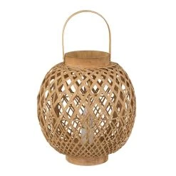 SEMA DESIGN Lampe Lanterne Cordey Naturel En Bambou, Fer