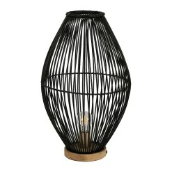 SEMA DESIGN Lampe En Rotin H50cm Noir - Brasil