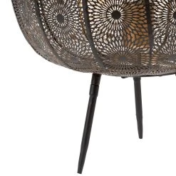 SEMA DESIGN Lampe Sur Pied En Fer H38.5cm Noir Et Doré - Rosalie -Market Set Shop 74334 DET02 WEB