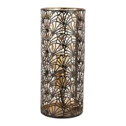 SEMA DESIGN Lampe Cylindre En Fer H36cm Noir Et Doré - Flaural