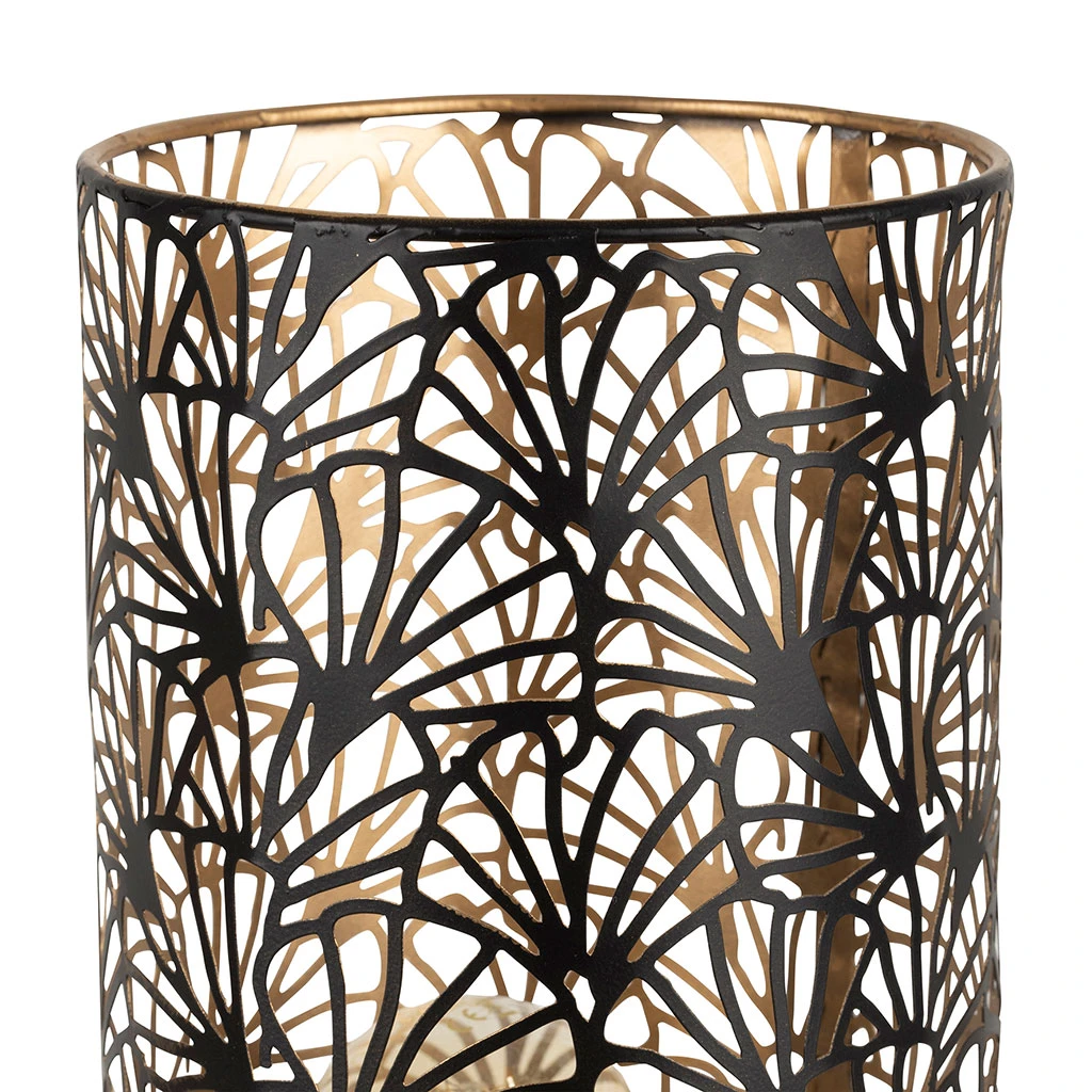 SEMA DESIGN Lampe Cylindre En Fer H36cm Noir Et Doré - Flaural 2 SEMA DESIGN Lampe Cylindre En Fer H36cm Noir Et Doré - Flaural – Image 2