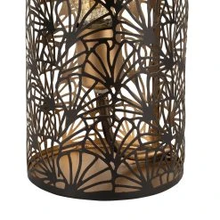 SEMA DESIGN Lampe Cylindre En Fer H36cm Noir Et Doré - Flaural 5 SEMA DESIGN Lampe Cylindre En Fer H36cm Noir Et Doré - Flaural -Market Set Shop 74336 DET02 WEB