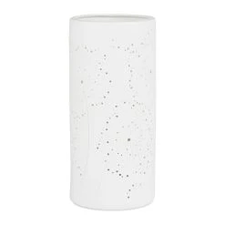 SEMA DESIGN Lampe Cylindre En Porcelaine H24cm Blanc - Fleur