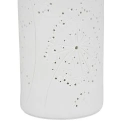SEMA DESIGN Lampe Cylindre En Porcelaine H24cm Blanc - Fleur -Market Set Shop 74746 DET02 WEB