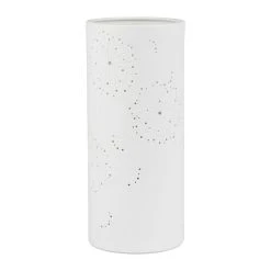 SEMA DESIGN Lampe Cylindre En Porcelaine H28cm Blanc - Fleur