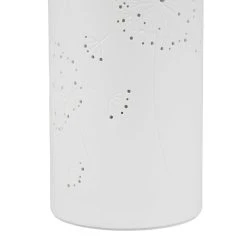 SEMA DESIGN Lampe Cylindre En Porcelaine H28cm Blanc - Fleur -Market Set Shop 74747 DET02 WEB