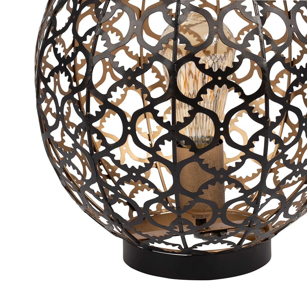 SEMA DESIGN Lampe Lanterne Suro Noir Et Doré D30cm 3 SEMA DESIGN Lampe Lanterne Suro Noir Et Doré D30cm – Image 3