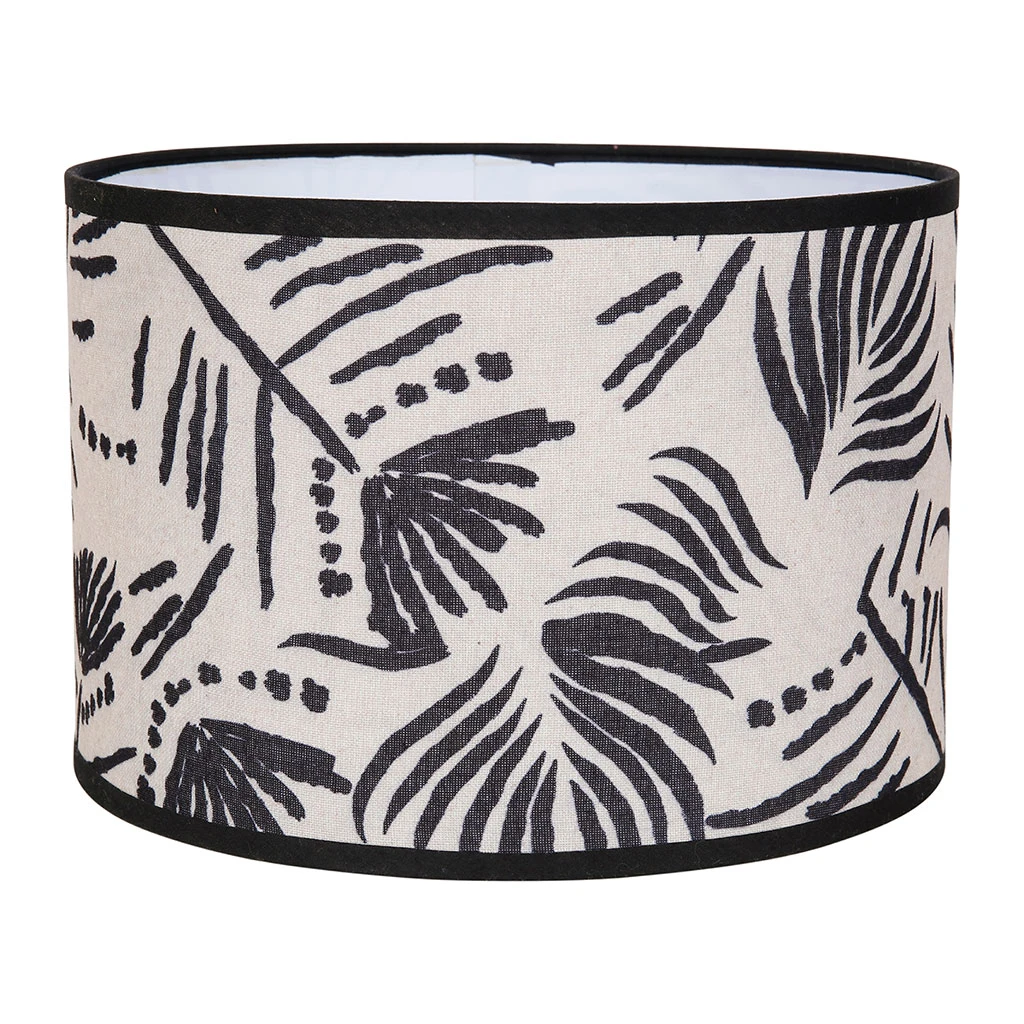 SEMA DESIGN Abat Jour En Lin D30cm Naturel Et Noir - Bronze 1 SEMA DESIGN Abat Jour En Lin D30cm Naturel Et Noir - Bronze