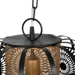 SEMA DESIGN Suspension En Fer D30.5cm Noir Et Doré - Rosalie -Market Set Shop 75481 DET03 WEB